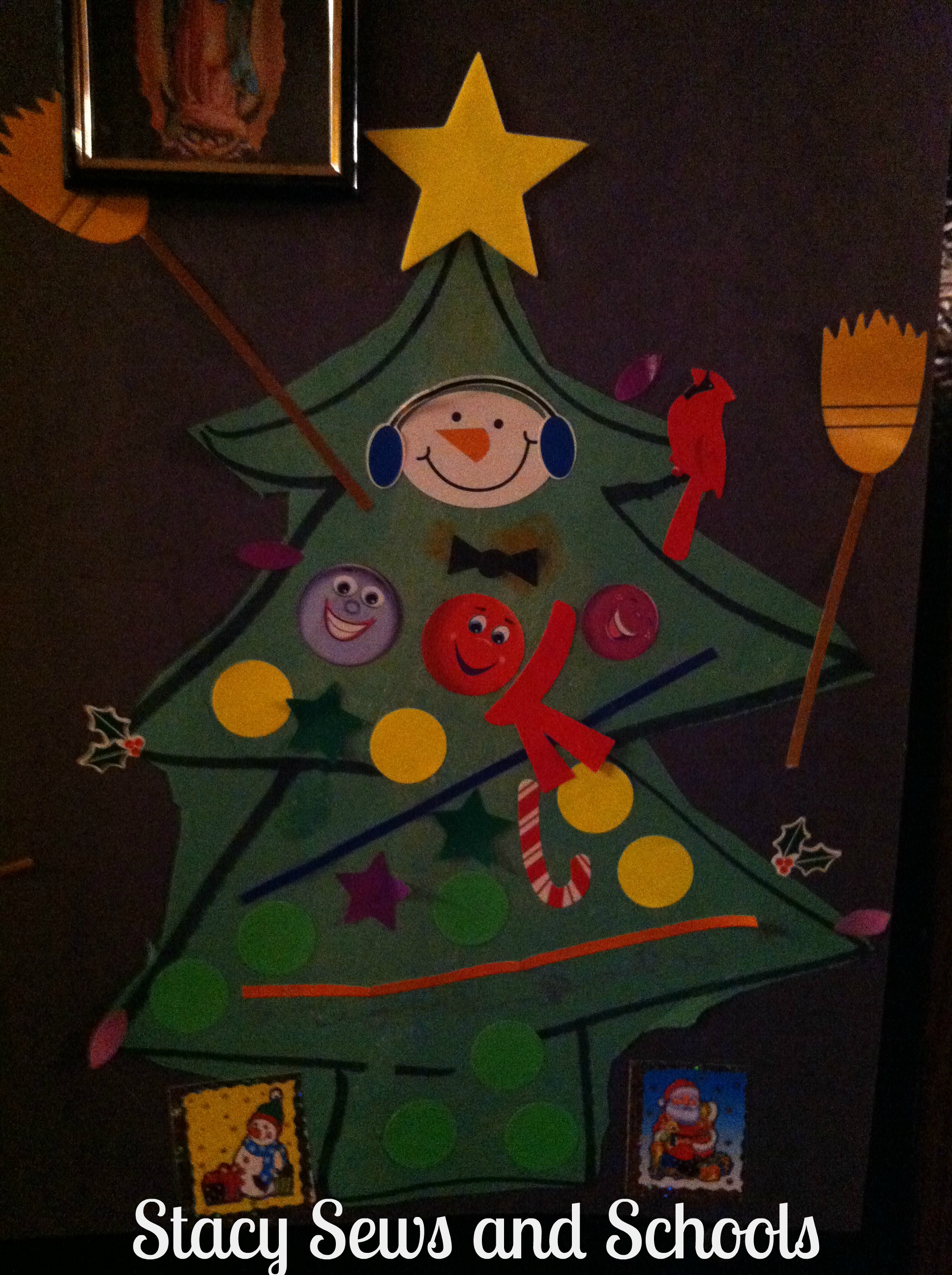 Colin's Christmas tree art